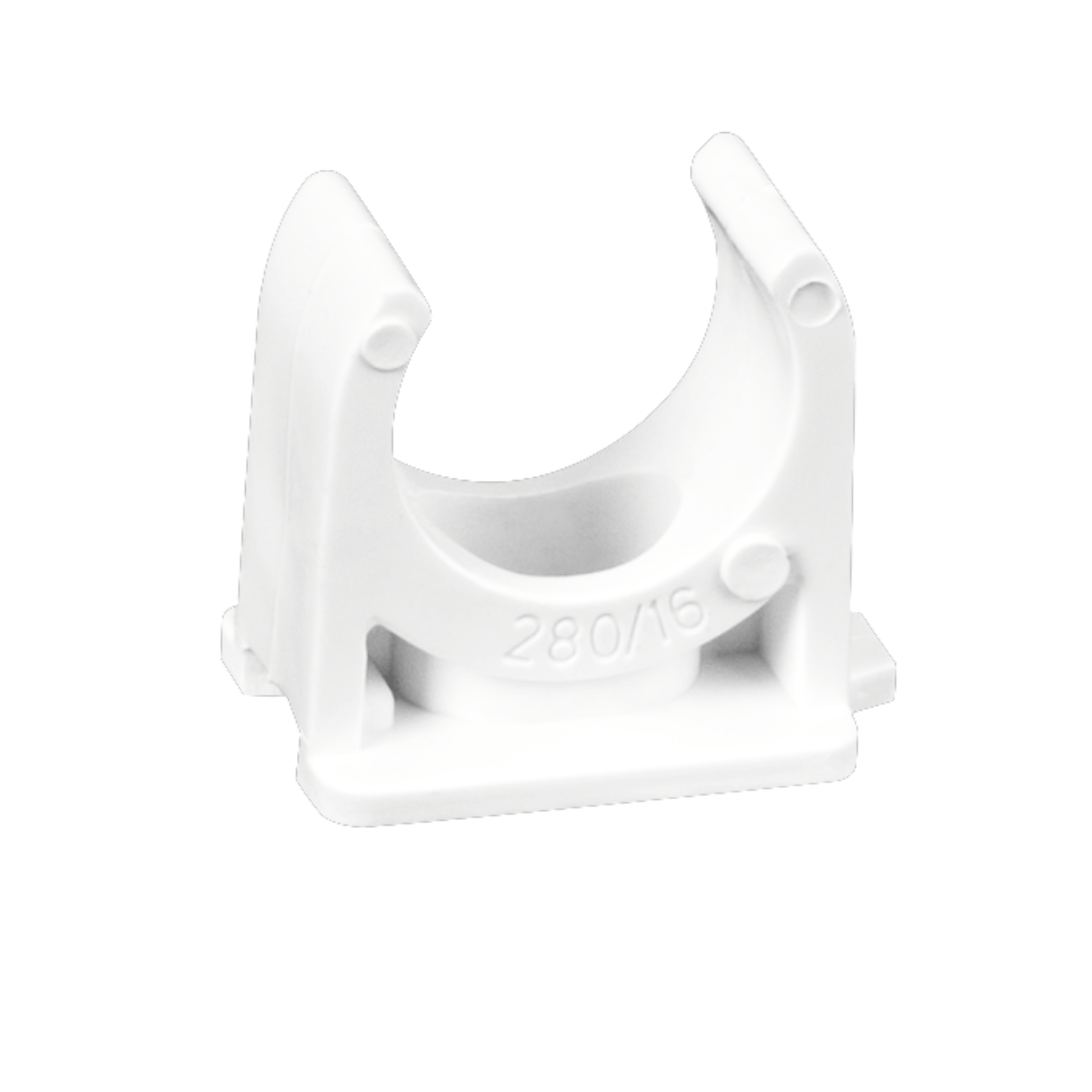 ตัวยึดท่อ ขนาด 16 มม. สีขาว UPC U280/16 MOUNTING CLIPS (แพ็ก 10 ชิ้น)_0